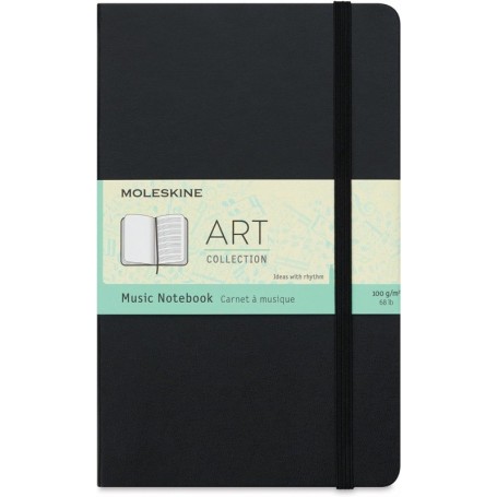 MOLESKINE Carnet de musique, L/A5, 100g/m2, rigide, noir