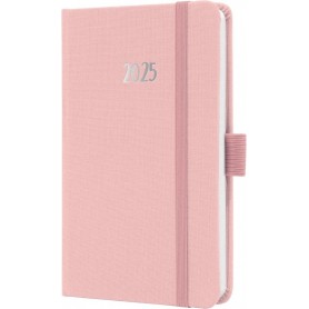 sigel Agenda de poche Jolie Feel 2025, textile, A6, rose