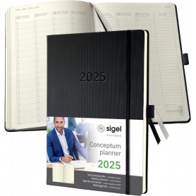 sigel Agenda planning Conceptum 2025, env. A4 noir