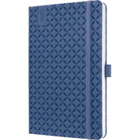 sigel Agenda de poche Jolie Flair 2025, A5, bleu indigo