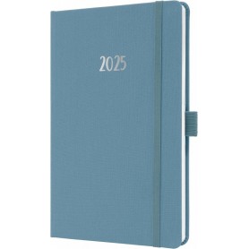 sigel Agenda de poche Jolie Feel 2025, textile, A5, bleu