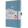 sigel Agenda de poche Jolie Feel 2025, textile, A5, bleu