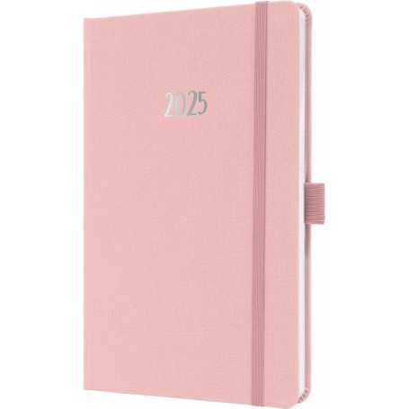 sigel Agenda de poche Jolie Feel 2025, textile, A5, rose