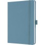 sigel Carnet de notes Jolie Feel, tissu, A5, lign, bleu