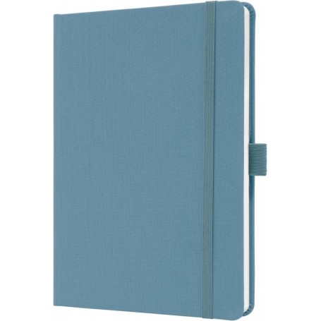 sigel Carnet de notes Jolie Feel, tissu, A5, lign, bleu