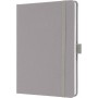 sigel Carnet de notes Jolie Feel, tissu, A5, lign, gris