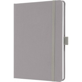 sigel Carnet de notes Jolie Feel, tissu, A5, lign, gris