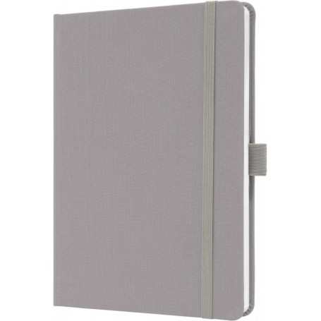 sigel Carnet de notes Jolie Feel, tissu, A5, lign, gris