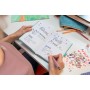 sigel Carnet de notes Jolie Feel, tissu, A5, lign, gris