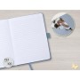 sigel Carnet de notes Jolie Feel, tissu, A5, lign, gris