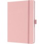 sigel Carnet de notes Jolie Feel, tissu, A5, lign, rose