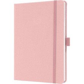 sigel Carnet de notes Jolie Feel, tissu, A5, lign, rose
