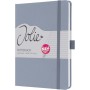 sigel Carnet de notes Jolie Feel, tissu, A5, lign, violet