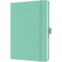 sigel Carnet de notes Jolie Feel, tissu, A5, lign, menthe