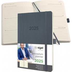 sigel Agenda planning Conceptum 2025, env. A5, gris