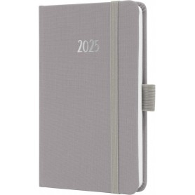 sigel Agenda de poche Jolie Feel 2025, textile, A6, gris