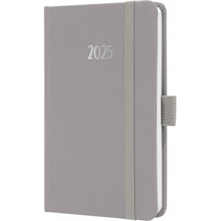 sigel Agenda de poche Jolie Feel 2025, textile, A6, gris