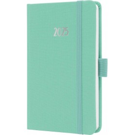 sigel Agenda de poche Jolie Feel 2025, textile, A6, menthe