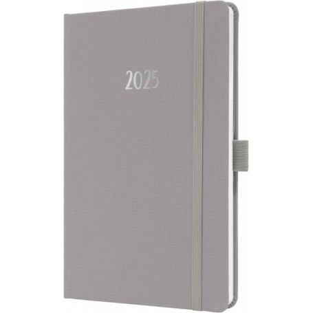 sigel Agenda de poche Jolie Feel 2025, textile, A5, gris