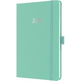 sigel Agenda de poche Jolie Feel 2025, textile, A5, menthe