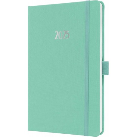 sigel Agenda de poche Jolie Feel 2025, textile, A5, menthe