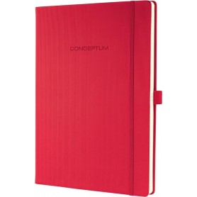 sigel Carnet de notes Conceptum, A4, lign, rouge