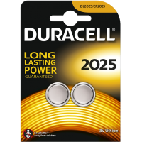 Lot de 2 : 2X piles boutons Duracell au lithium 2025