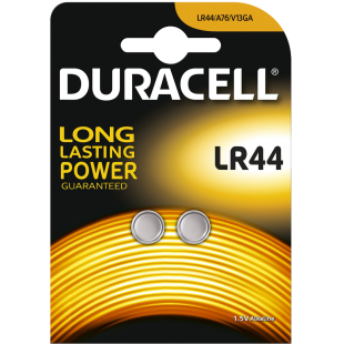 Lot de 2 : 2X piles boutons Duracell LR44