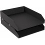 EXACOMPTA Set de corbeilles courrier Office by Me, noir