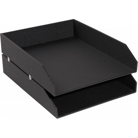 EXACOMPTA Set de corbeilles courrier Office by Me, noir