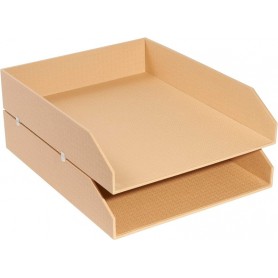 EXACOMPTA Set de corbeilles courrier Office by Me, beige