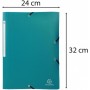 EXACOMPTA Chemise lastiques Opaque, PP, A4, vert fonc