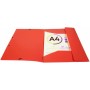 EXACOMPTA Chemise lastiques Opaque, PP, A4, rouge