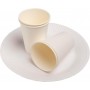 PROnappe Gobelet en carton, 0,2 l, blanc