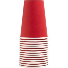PROnappe Gobelet en carton, 0,2 l, rouge