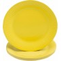 PROnappe Assiette en carton, rond, 230 mm, jaune
