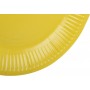 PROnappe Assiette en carton, rond, 230 mm, jaune