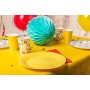 PROnappe Assiette en carton, rond, 230 mm, jaune