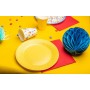 PROnappe Assiette en carton, rond, 230 mm, jaune