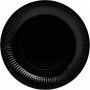 PROnappe Assiette en carton, rond, 230 mm, noir