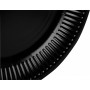 PROnappe Assiette en carton, rond, 230 mm, noir