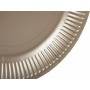 PROnappe Assiette en carton, rond, 230 mm, or