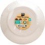 PROnappe Assiette en carton, rond, 230 mm, argent