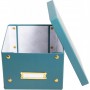 EXACOMPTA Bote de rangement Neo Deco, A5+, bleu vert