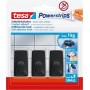 tesa Powerstrips Crochet adhsif SMALL rectangulaire, noir