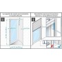 tesa Moustiquaire pour porte ALU FALT, blanc