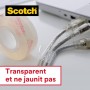 Scotch Ruban adhsif Crystal, transparent, avec dvidoir