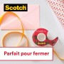 Scotch Ruban adhsif Crystal, transparent, avec dvidoir