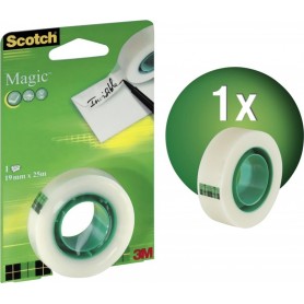 Scotch Ruban adhsif Magic, invisible, 19 mm x 25 m