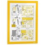 DURABLE Cadre d\'affichage magntique DURAFRAME, A4, jaune